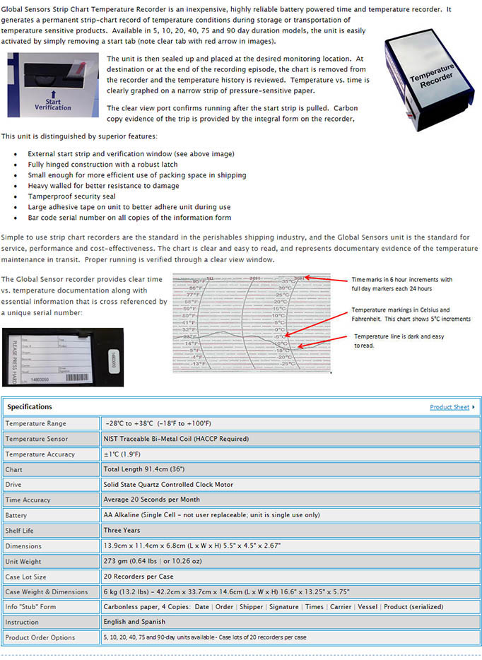 thermoking temperature recorder
